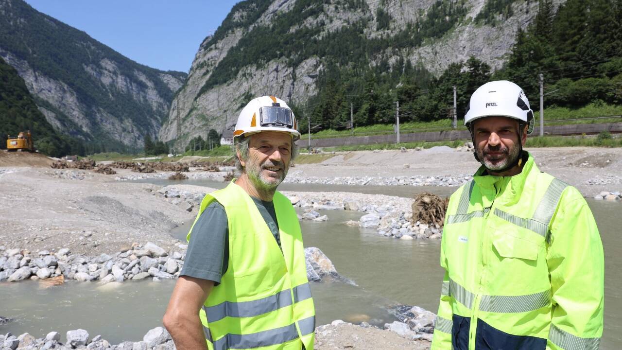 Ökologe Helmut Karl und Verbund-Projektleiter Hannes Badura. 
