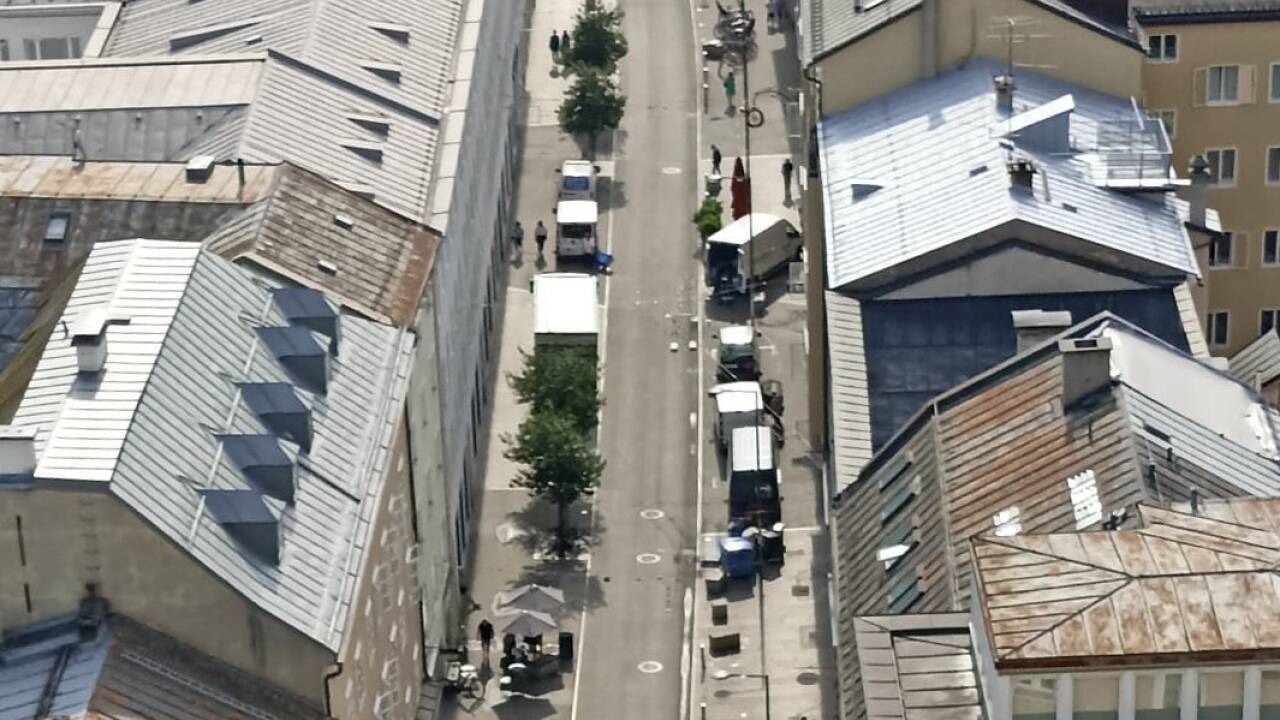 So sieht die Griesgasse heute aus – eine Fahrspur für Busse. So sieht die Griesgasse heute aus – eine Fahrspur für Busse.