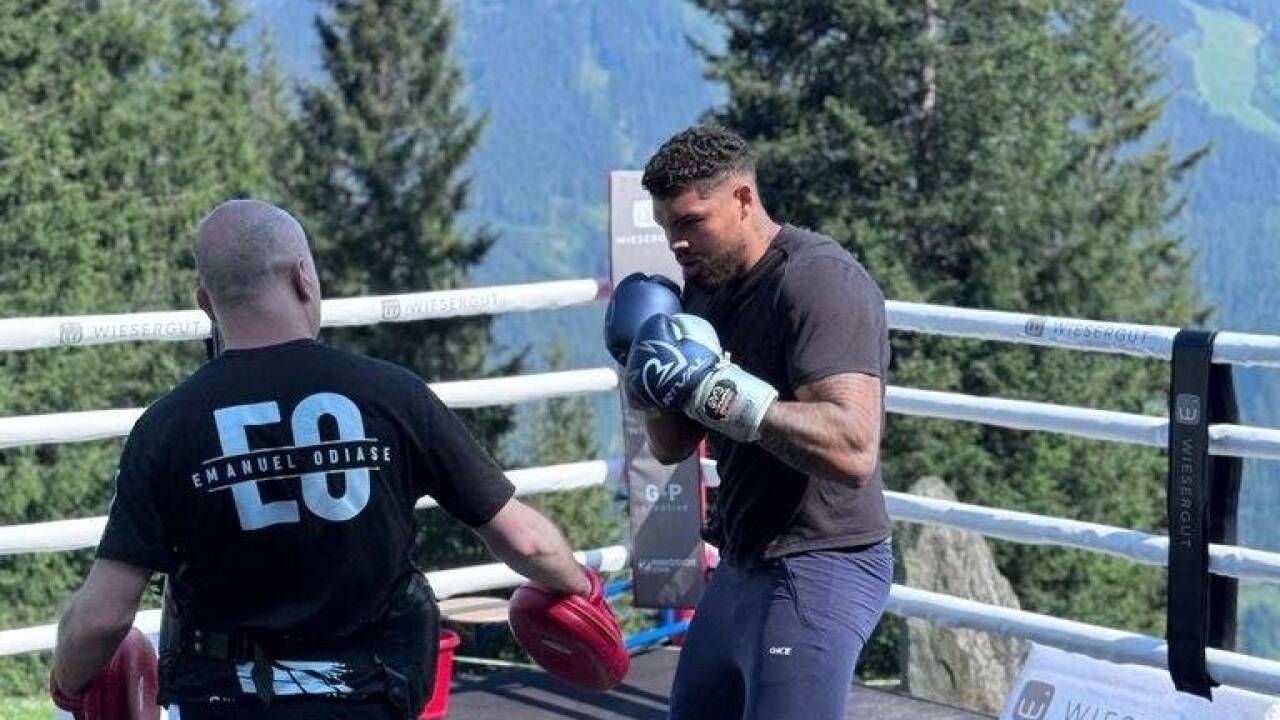 Odiase im Training auf 1650 Metern Seehöhe. 