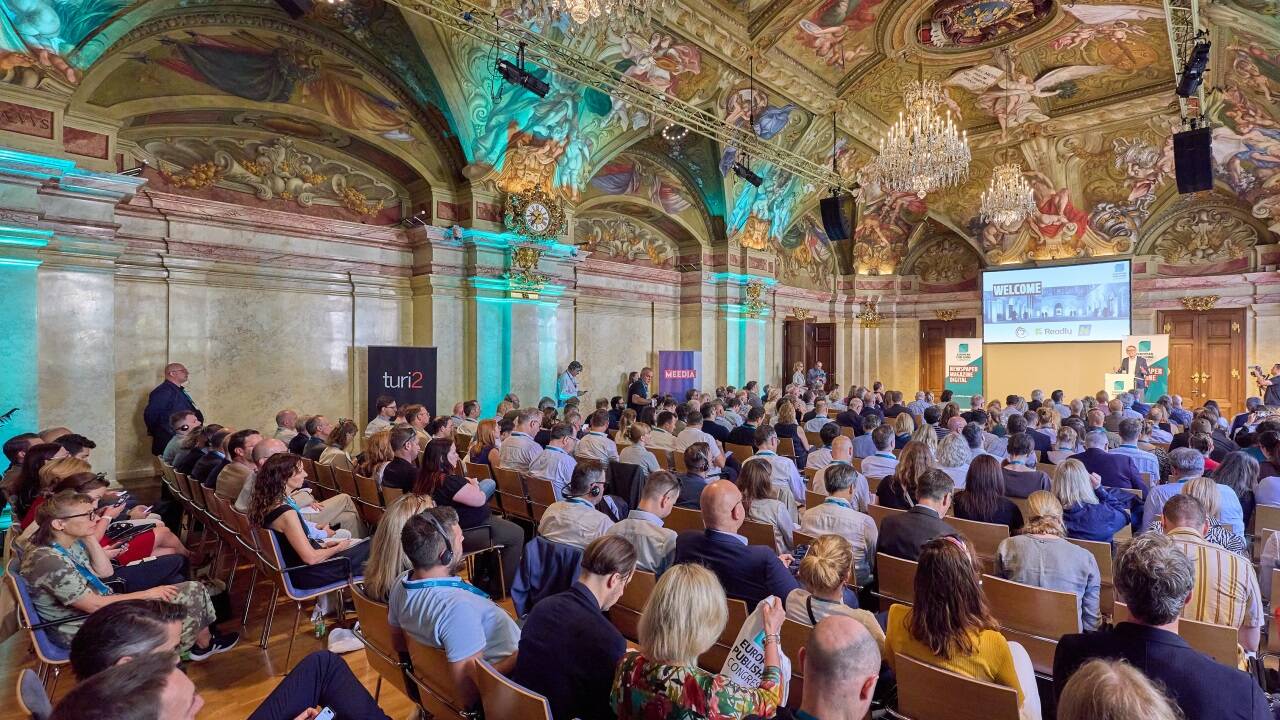 Fachleute diskutieren beim „European Publishing Congress“ im Palais Niederösterreich in Wien über die Zukunft der Medienbranche.<br /> 
