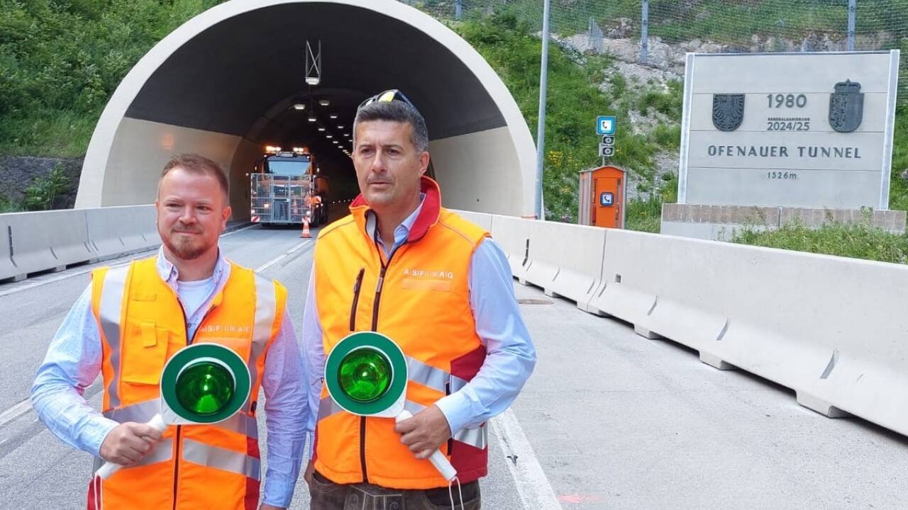Georg Scheriau und Hans Peter Treichl (Asfinag).  