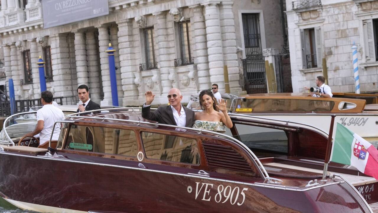 Jeff Bezos und Lauren Sánchez in Venedig. 