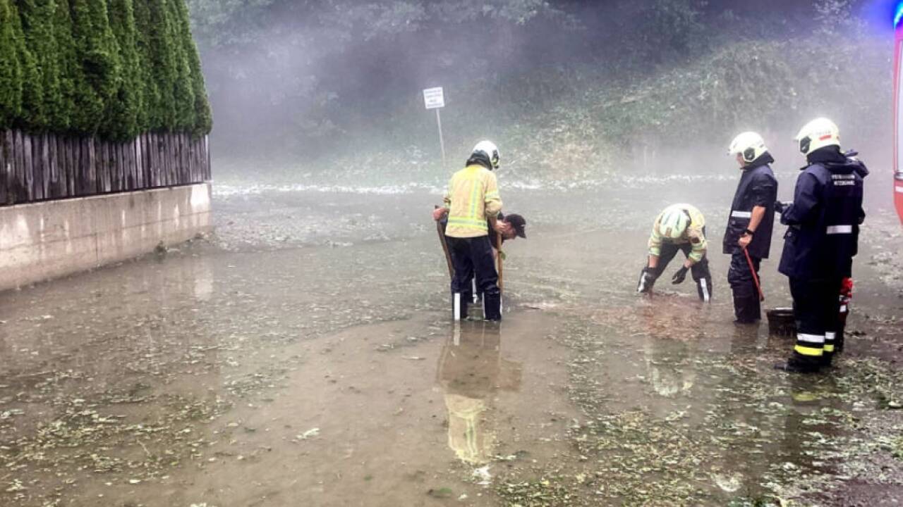 Zu Unwettereinsätzen kam es etwa in Kitzbühel 