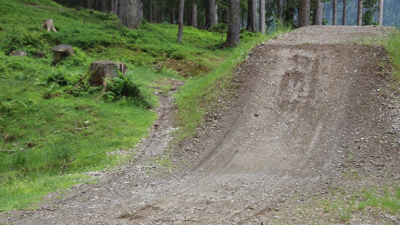 Eine weitere Schanze am HotShots Trail. 