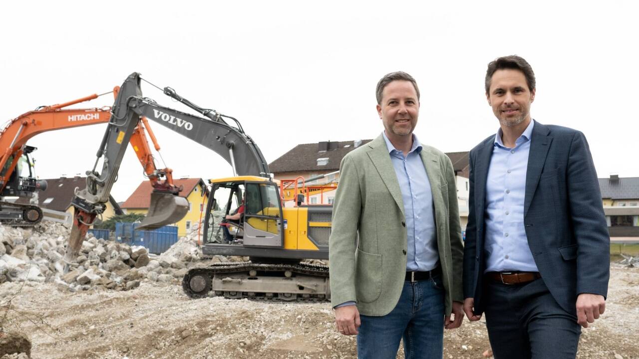 Die Geschäftsführer von Salzburg Wohnbau, Thomas Maierhofer und Georg Grundbichler, möchten mit weniger Baumaterialien auskommen. Die Geschäftsführer von Salzburg Wohnbau, Thomas Maierhofer und Georg Grundbichler, möchten mit weniger Baumaterialien auskommen.