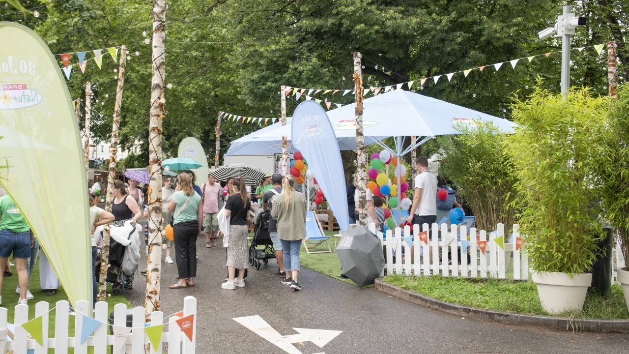 Der Rotkreuzparkplatz wurde für das Stadtfest drei Tage lang von Autos befreit.  