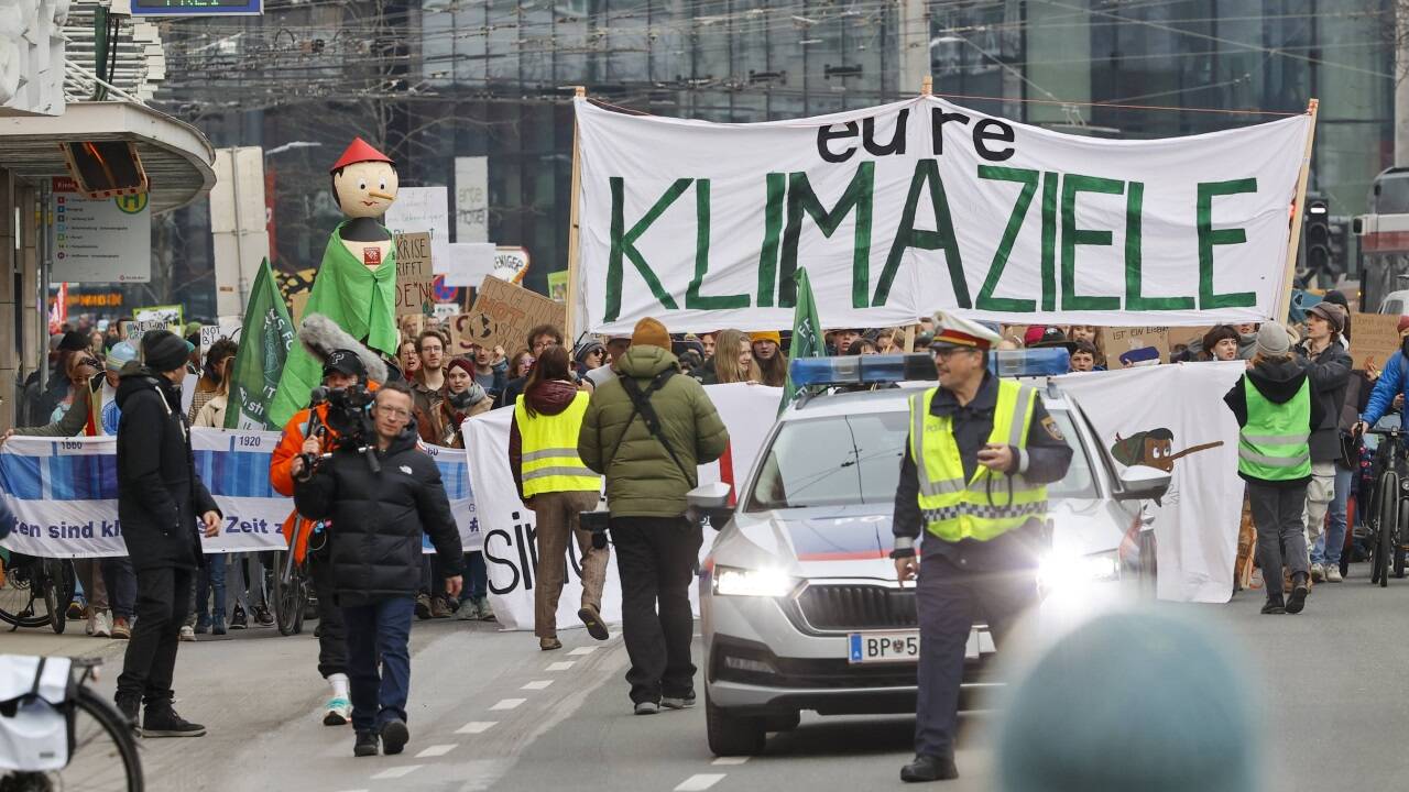 Bilder vom Klimastreik im März 2023 in der Stadt Salzburg.  
