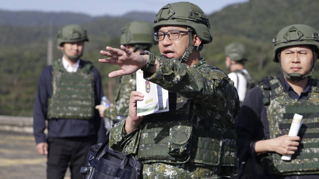 Das taiwanische Militär trainiert mit 22.000 Reservisten. 