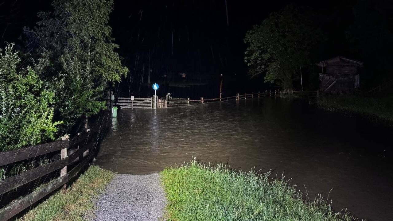 Bilder vom Hochwassereinsatz in Großarl. 