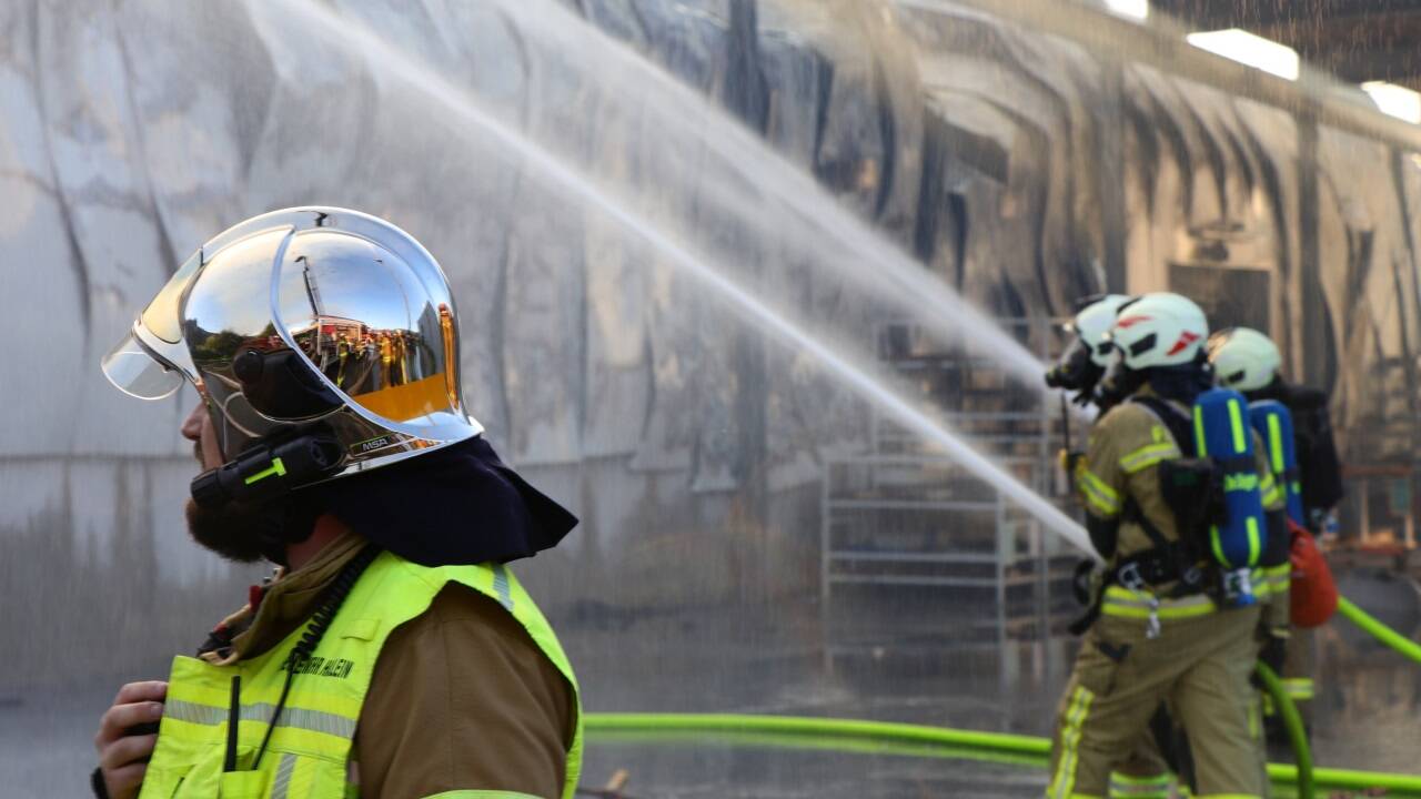 Großbrand bei Emco in Hallein-Rif. 