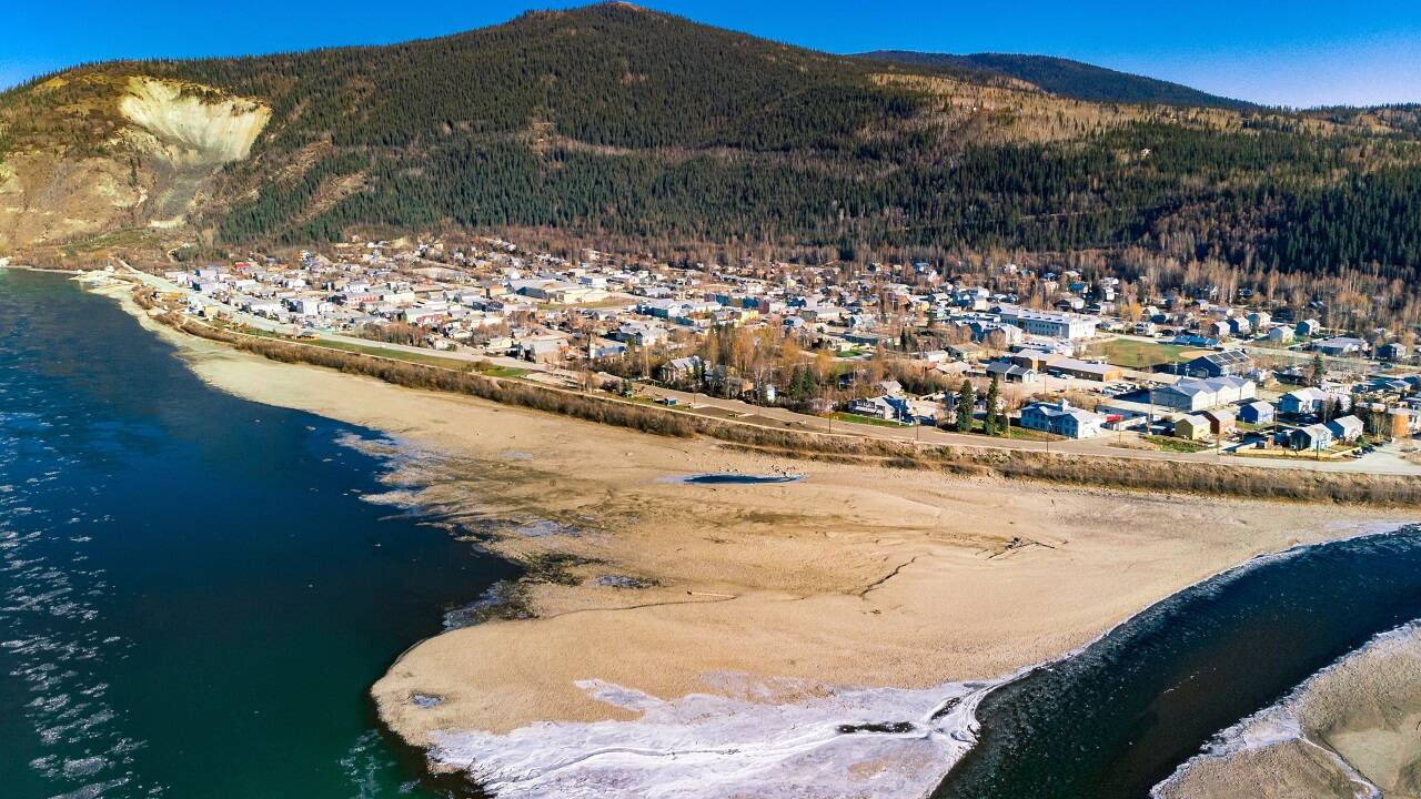 Dawson City am Yukon River. 