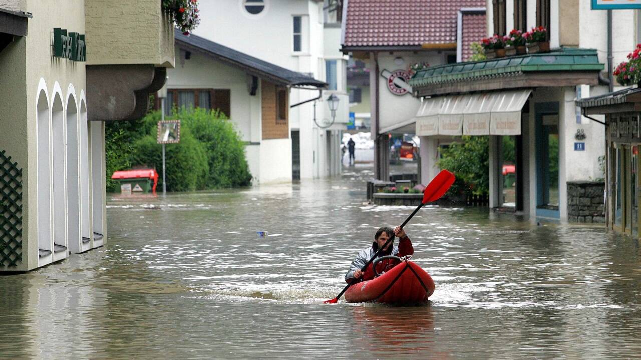 Bilder von 2005: Mittersill wurde zum Katastrophengebiet.  