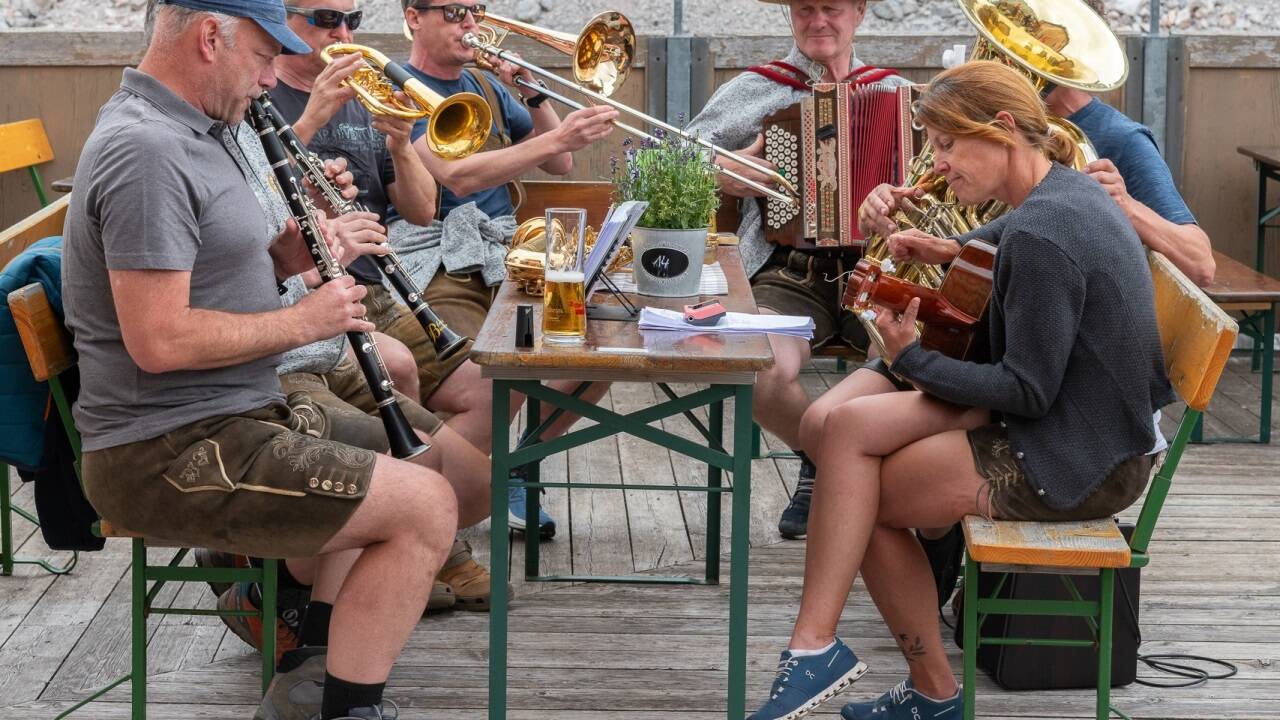 Auch musikalisch wurde aufgespielt.  