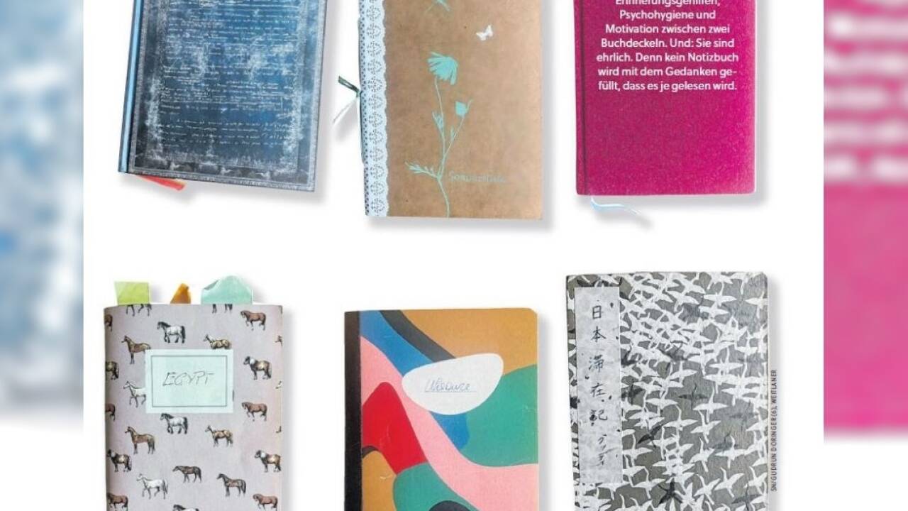Die Redakteurin geht nie ohne Notizbuch aus dem Haus.  