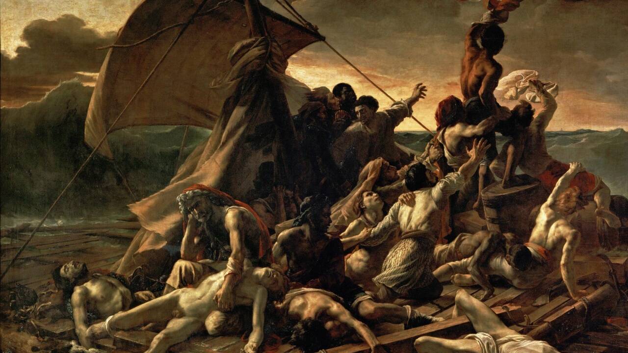 Die Katastrophe, die sich auf dem „Floß der Medusa“ anbahnte, hat auch Maler Théodore Géricault 1818 auf einem Gemälde dargestellt. 