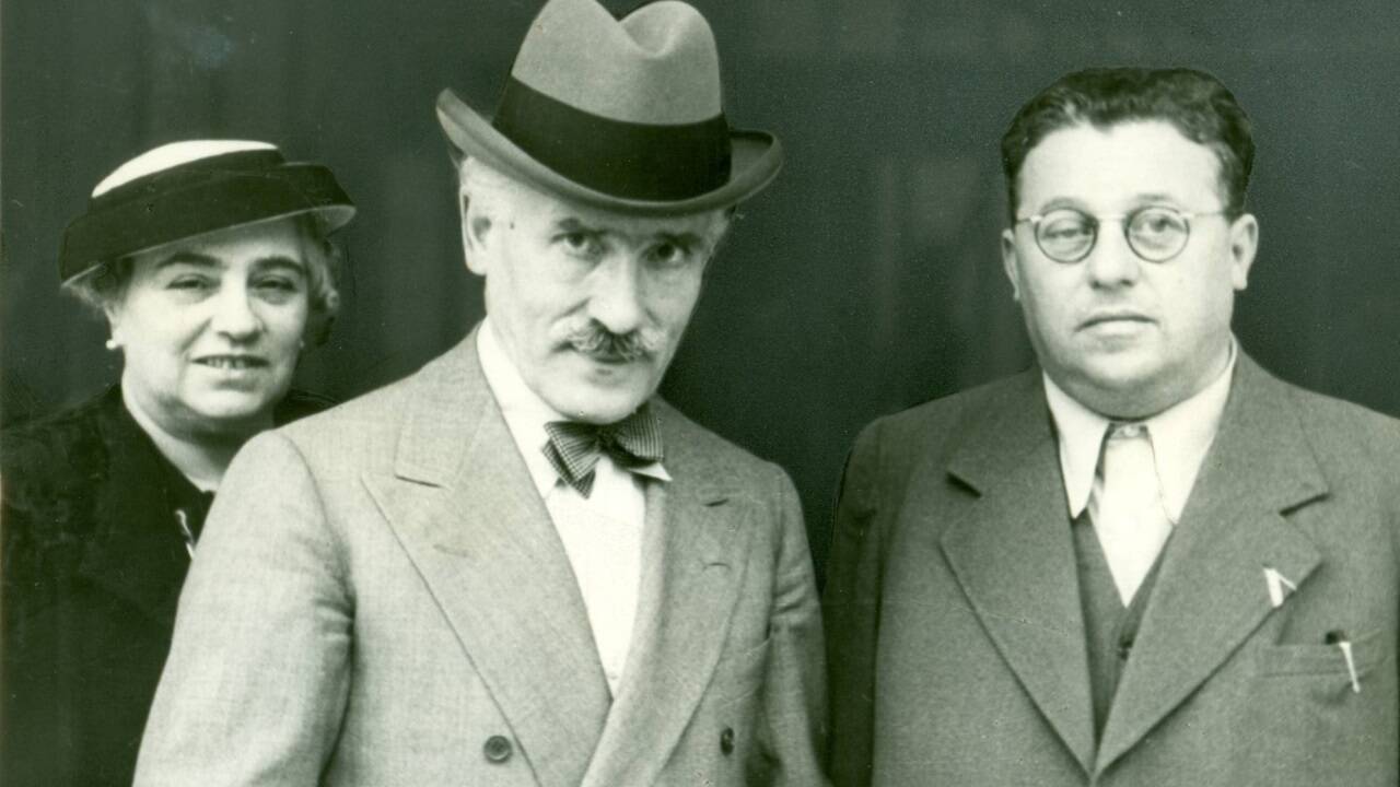 Salzburg in den 1930er-Jahren: Carla und Arturo Toscanini mit Franz Rehrl.  