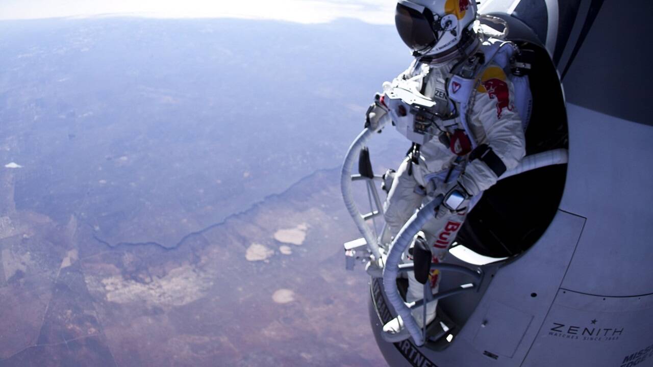 ... bei seinem Stratos-Sprung 2012. 