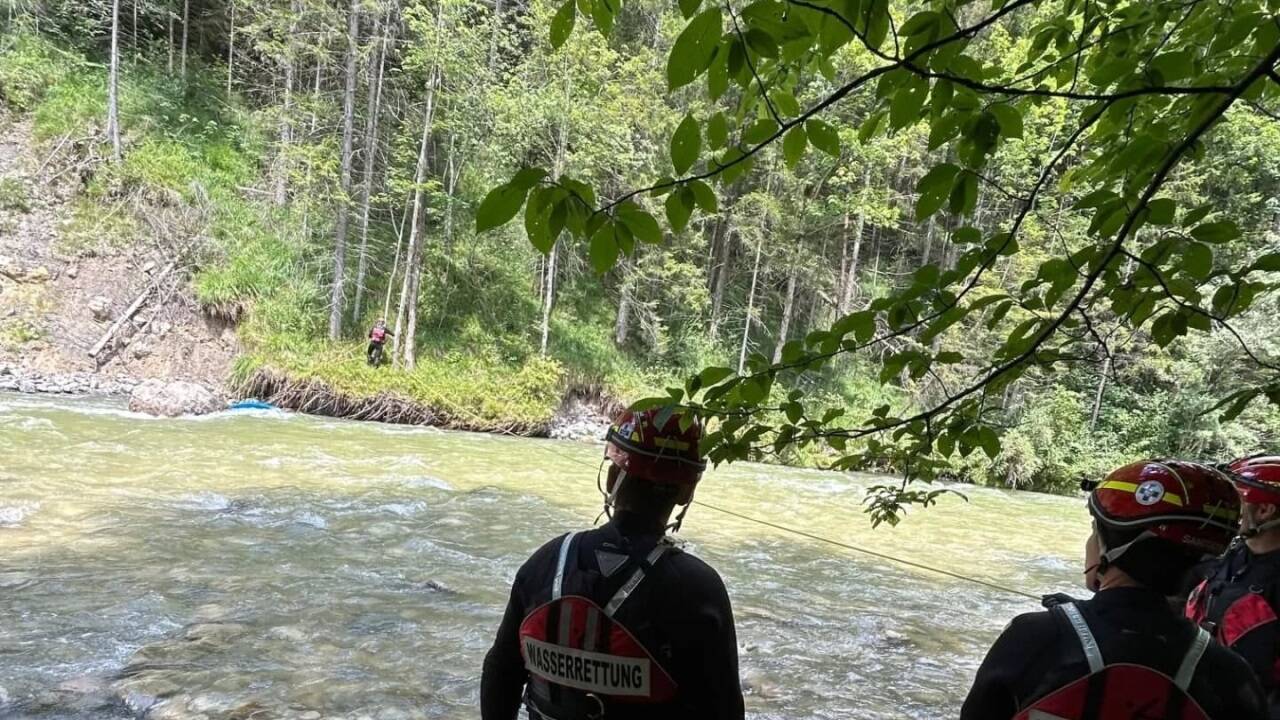 Bilder vom Einsatz an der Lammer. Bilder vom Einsatz an der Lammer.