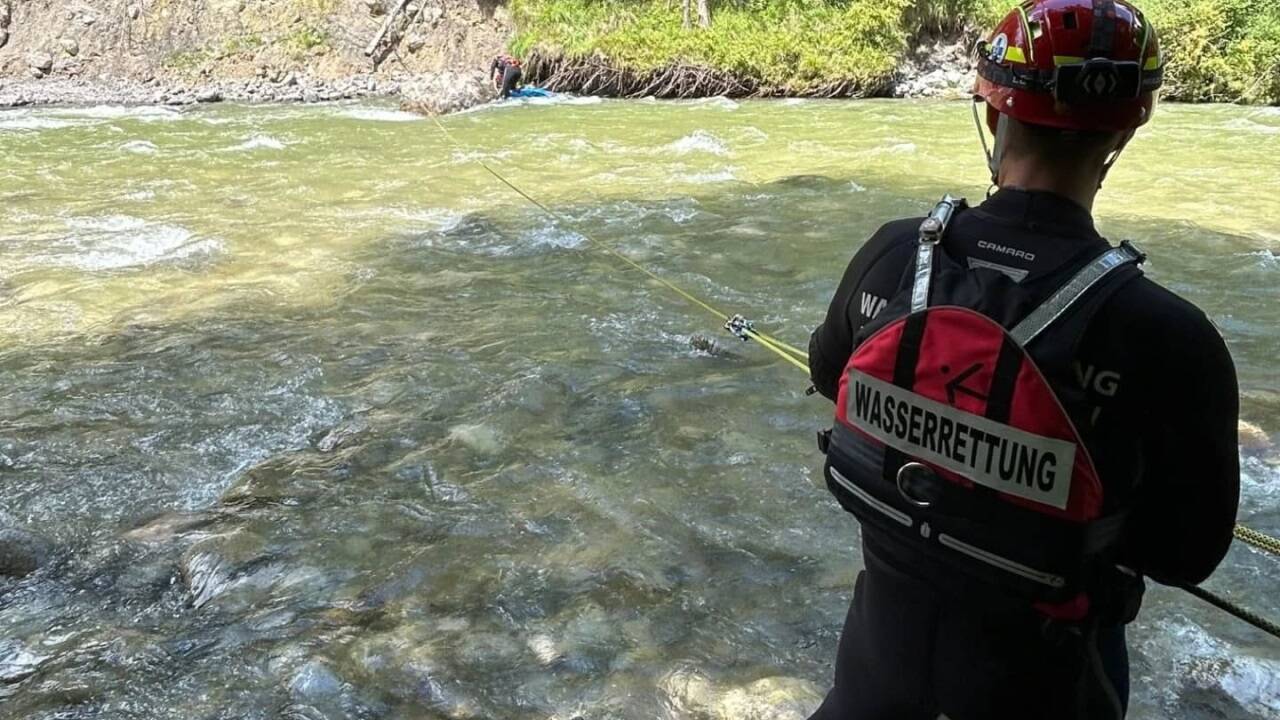 Bilder vom Einsatz an der Lammer. Bilder vom Einsatz an der Lammer.