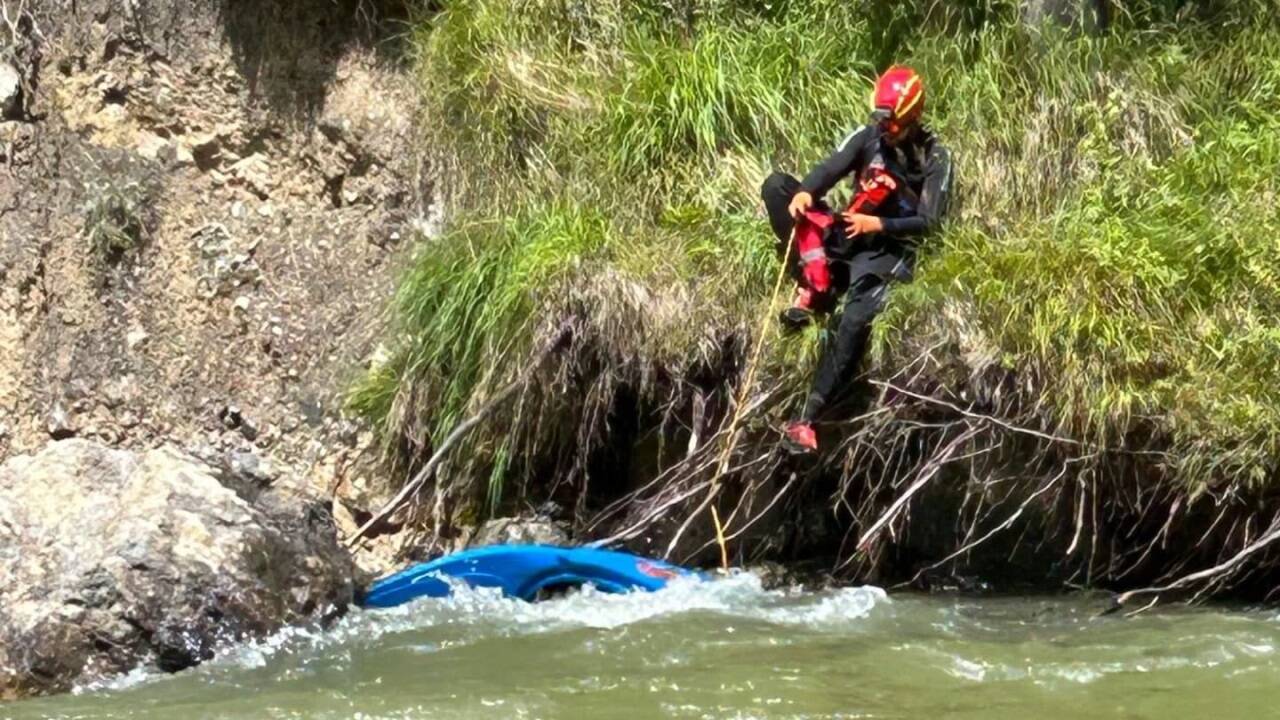 Bilder vom Einsatz an der Lammer. Bilder vom Einsatz an der Lammer.