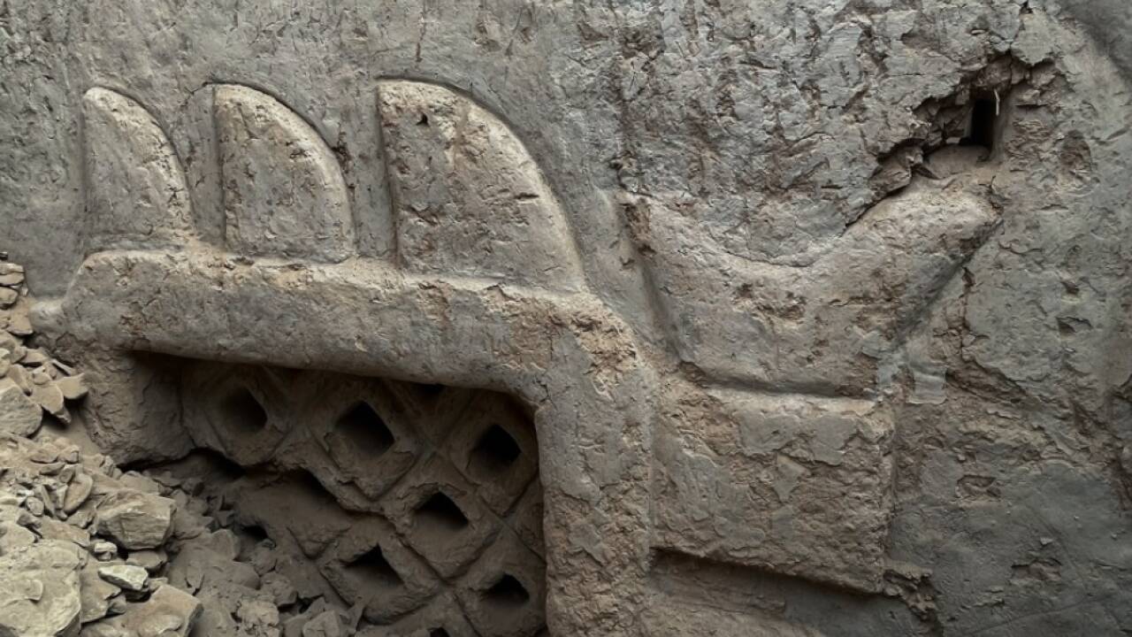 Wandbild zeigt Fische, Sterne, Fischernetze und Pflanzen 