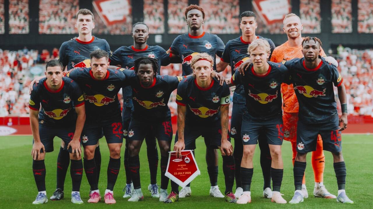 Salzburgs Startelf – mit dem Wechselkandidaten Oscar Gloukh. 