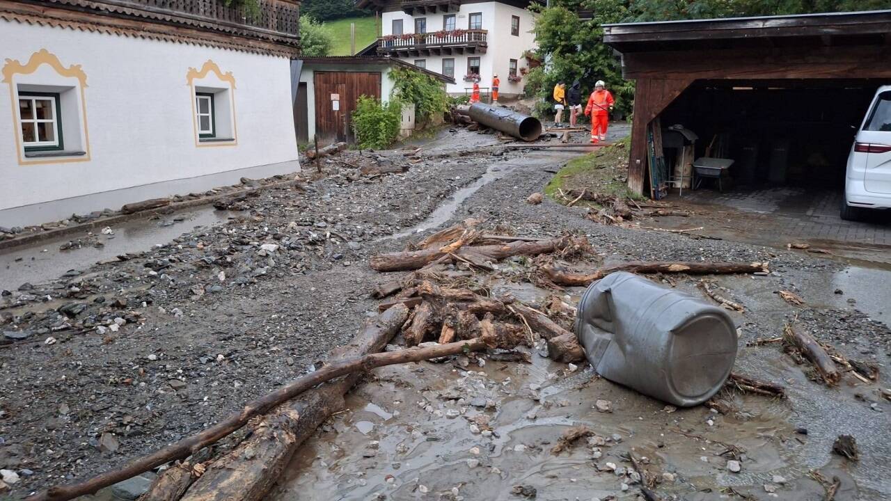 Bilder von den Unwetterschäden in Bruck. 