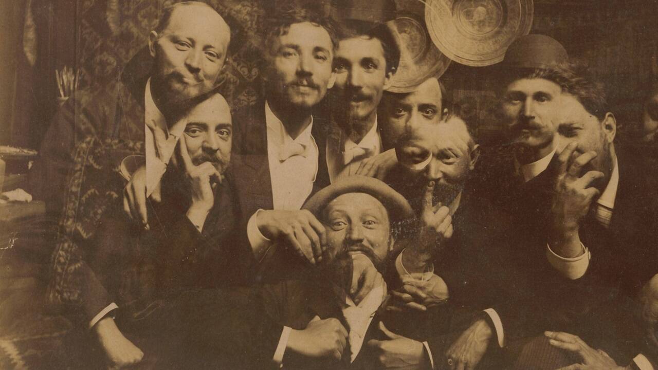 Mitglieder der Hagengesellschaft, um 1886/87. 