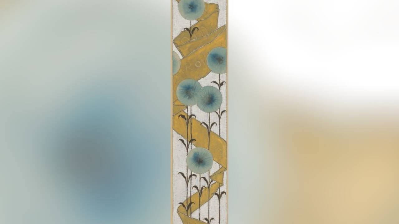 „Panneau mit Blumen“ von Adolf Boehm, um 1897. 
