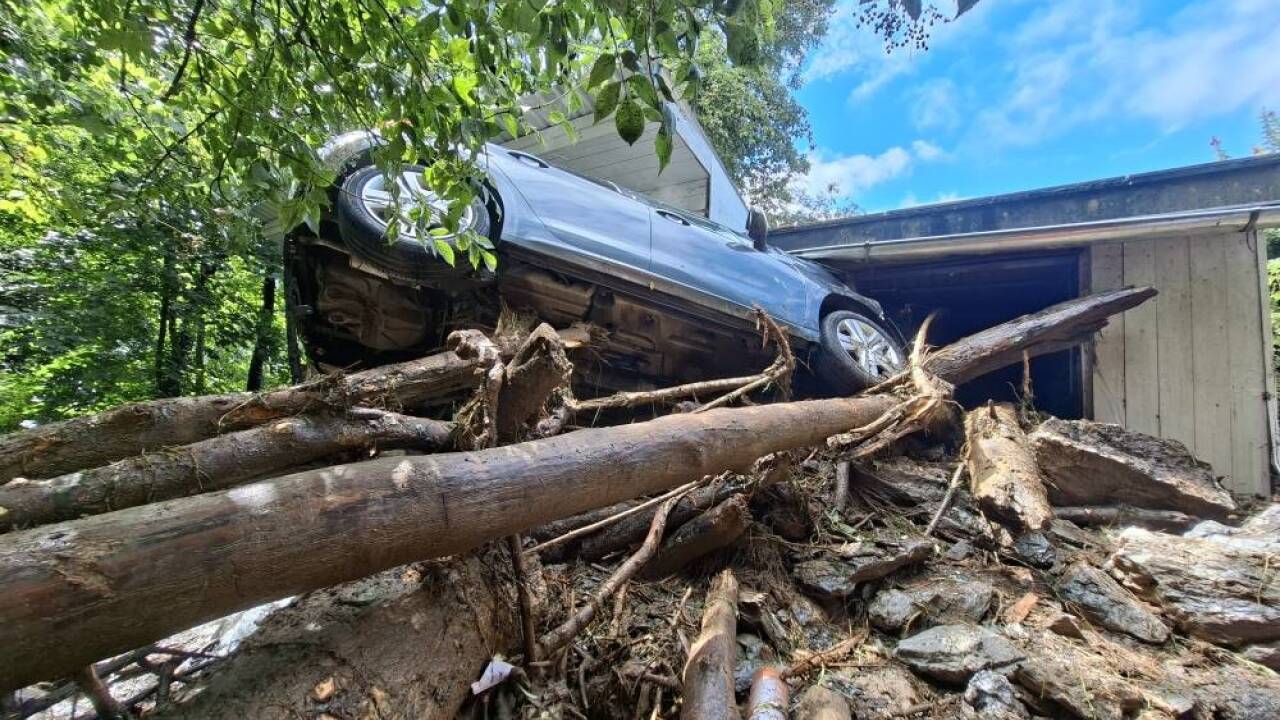 Bilder von den Unwetterschäden in Bruck. 