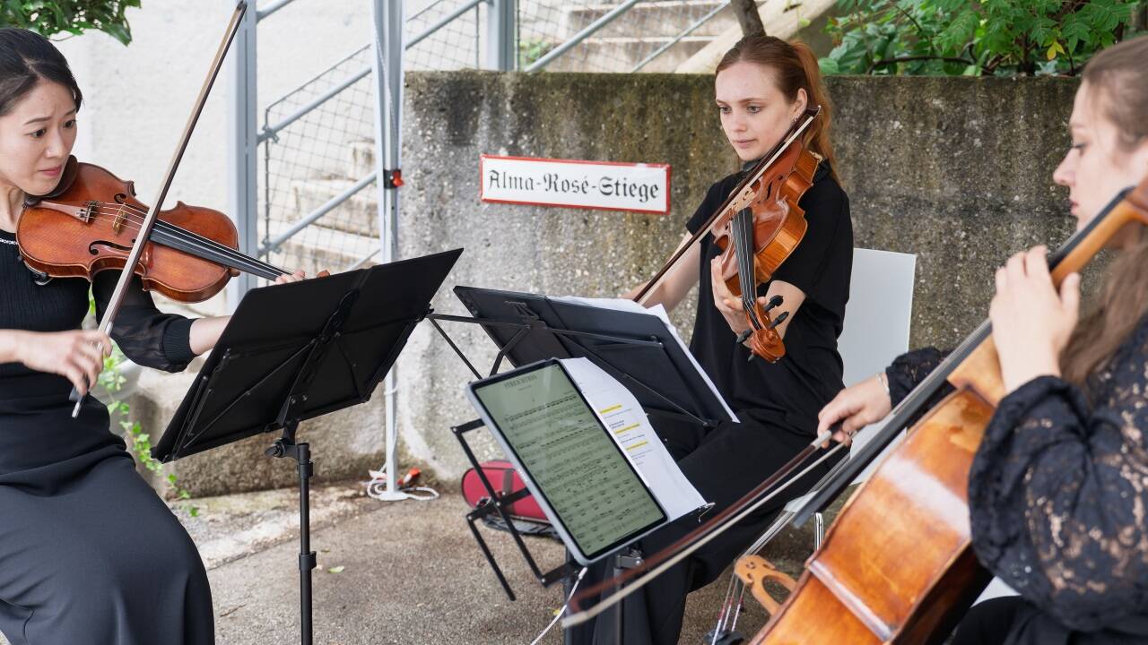 Für die musikalische Gestaltung sorgte das Gideon Klein Trio Wien.  