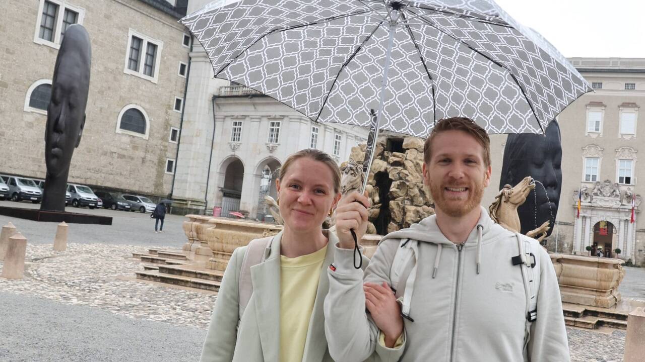 Die schwedischen Touristen Josefin und John wunderten sich über die enorme Polizeipräsenz in der Innenstadt. 