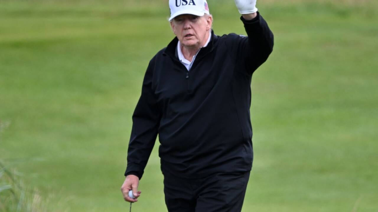 US-Präsident Trump beim Golfen in Turnberry US-Präsident Trump beim Golfen in Turnberry
