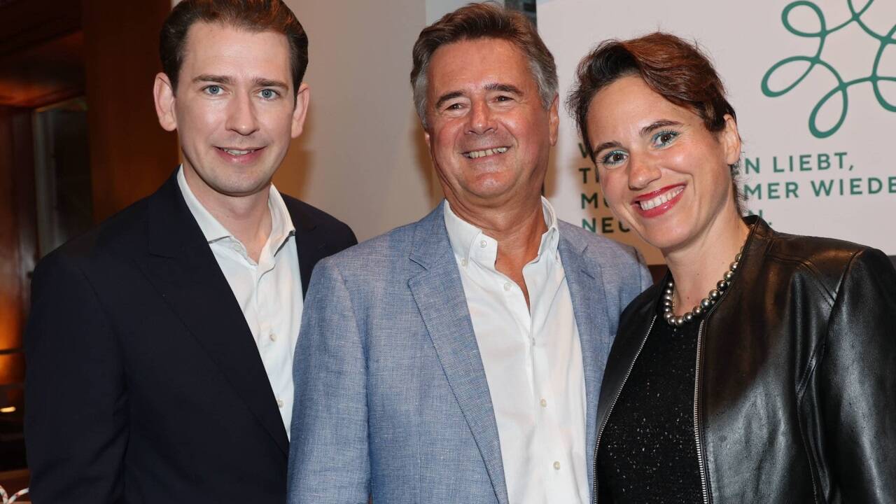 Sebastian Kurz mit Günther und Marianne Reibersdorfer. 