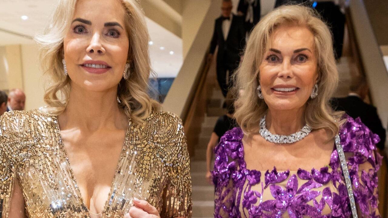 Gabriele zu Leiningen mit ihrer Mutter Renate Thyssen. 
