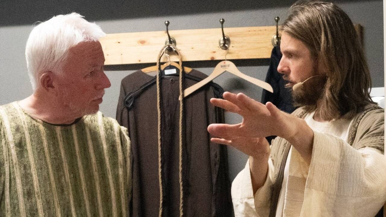 Letzte Besprechung vor dem Auftritt ...  