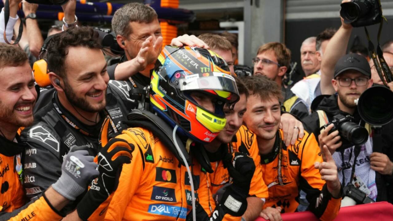 Piastri jubelte in Belgien Piastri jubelte in Belgien