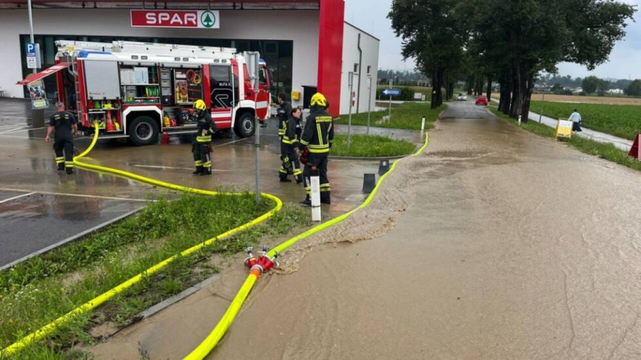 Starkregen ließ die Helfer ausrücken 