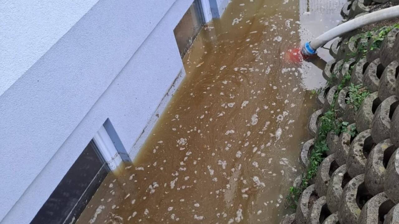 Bilder vom Hochwassereinsatz in Lamprechtshausen. 