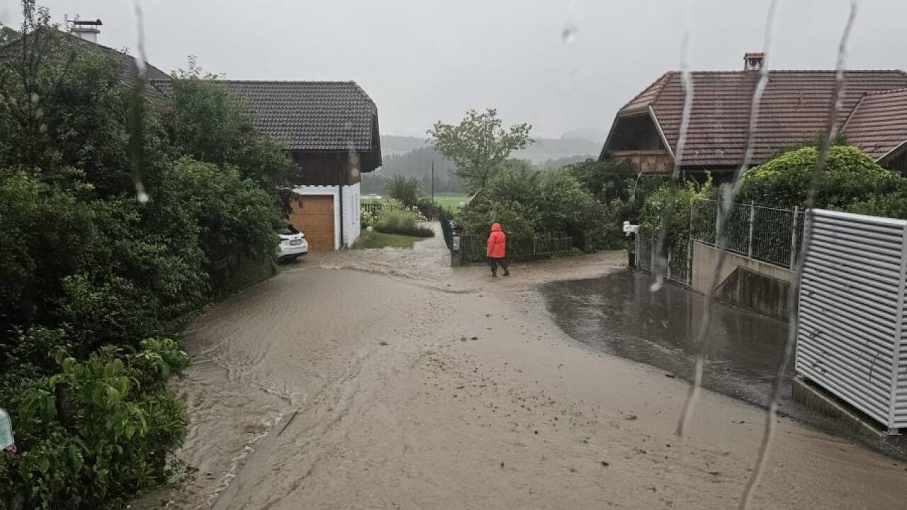 Hochwassereinsatz in Nußdorf. 