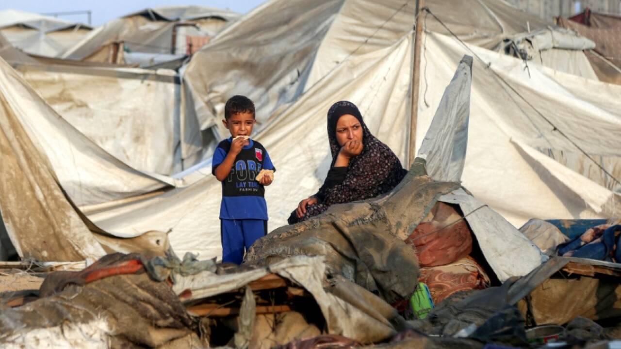 Notleidende in Gaza erhalten Hilfsgüter Notleidende in Gaza erhalten Hilfsgüter