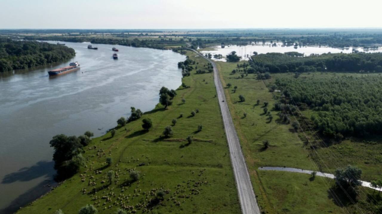 Luftaufnahme von Teil des rumänischen Donaudeltas (Symbolbild) 