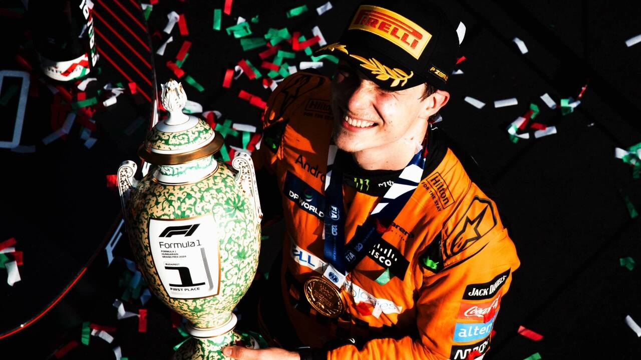 Oscar Piastri feierte im Vorjahr in Budapest seinen Premierensieg. Oscar Piastri feierte im Vorjahr in Budapest seinen Premierensieg.