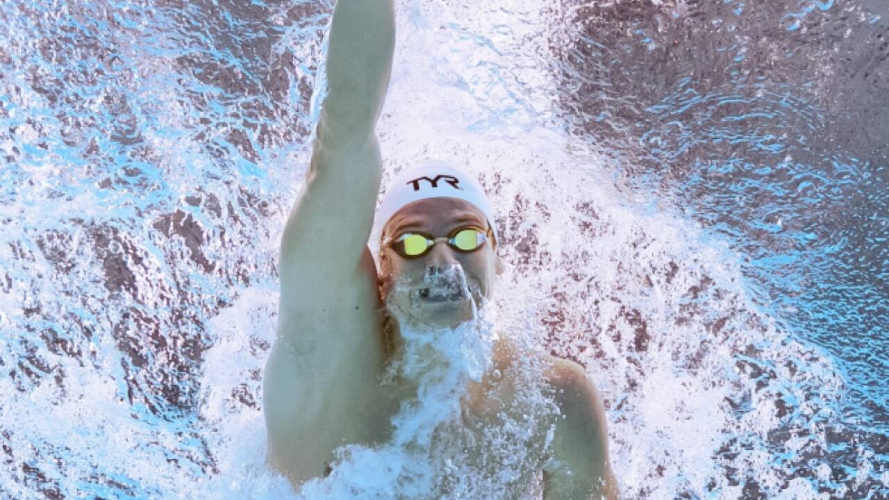 Neo-Weltrekordler Leon Marchand pflügte durch das Wasser 