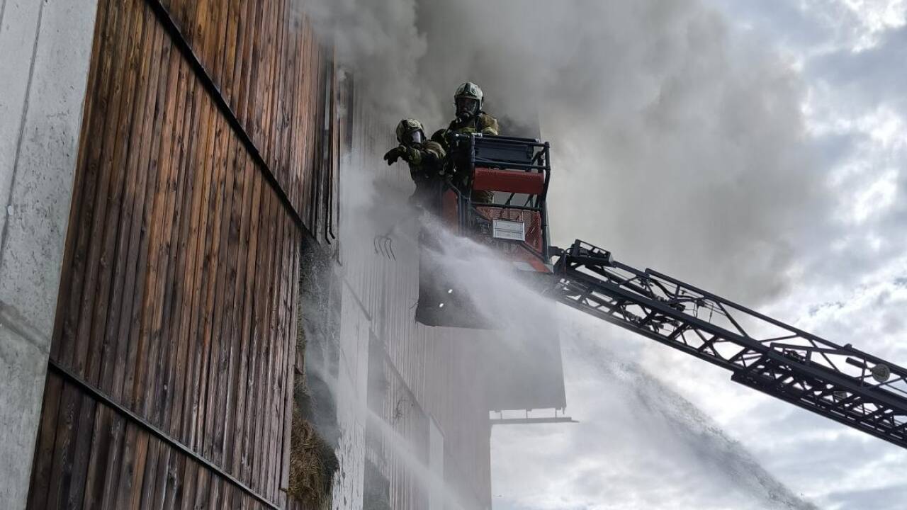Bilder vom Brandeinsatz in Bruck. 