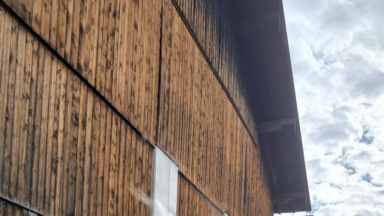 Bilder vom Brandeinsatz in Bruck. 