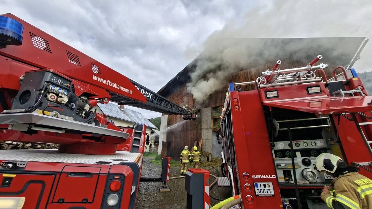 Bilder vom Brandeinsatz in Bruck. 