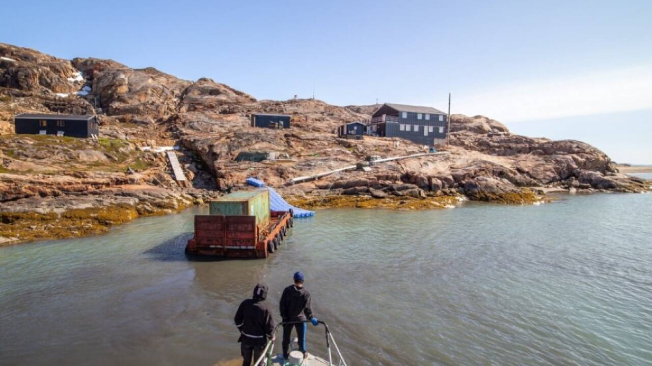 Sermilik-Forschungsstation in Ostgrönland kurz vor der Fertigstellung Sermilik-Forschungsstation in Ostgrönland kurz vor der Fertigstellung