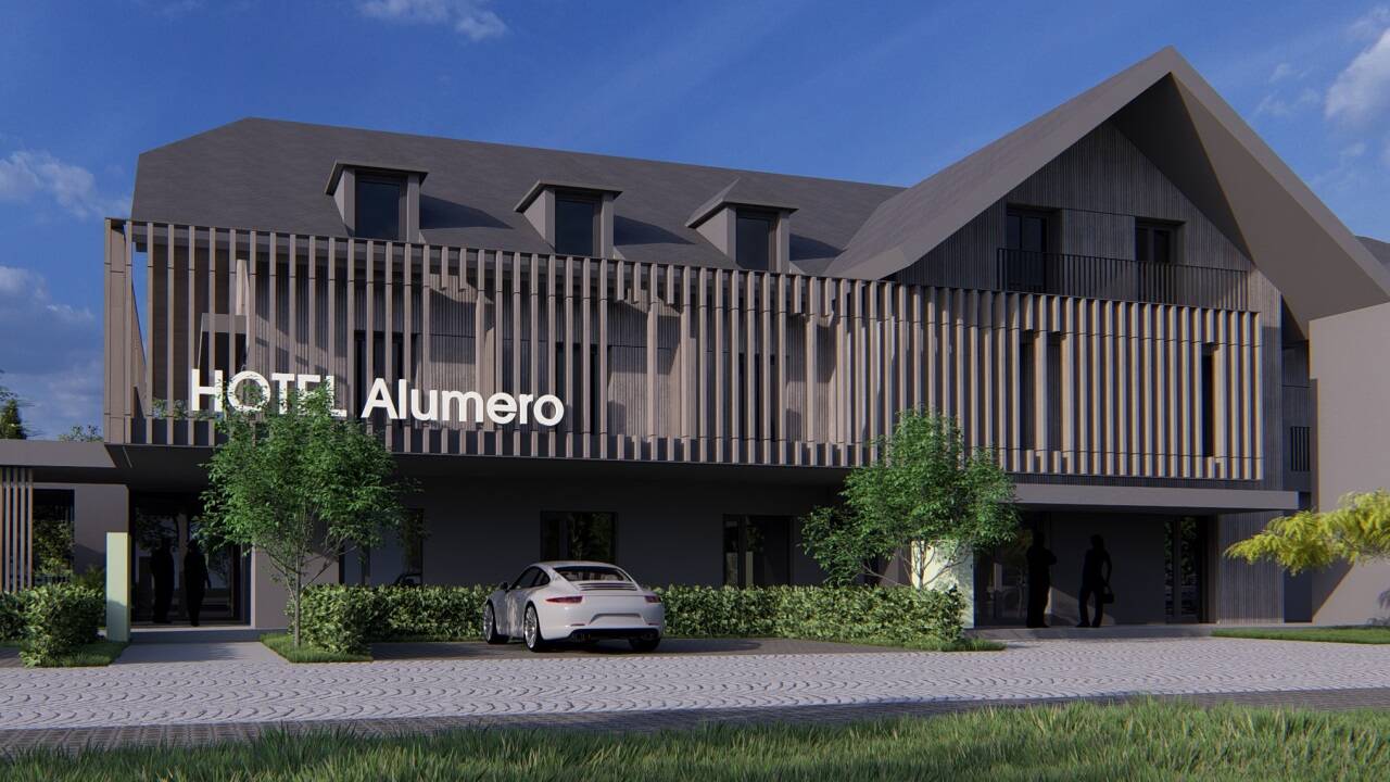 ... wird das Hotel Alumero (Rendering). 