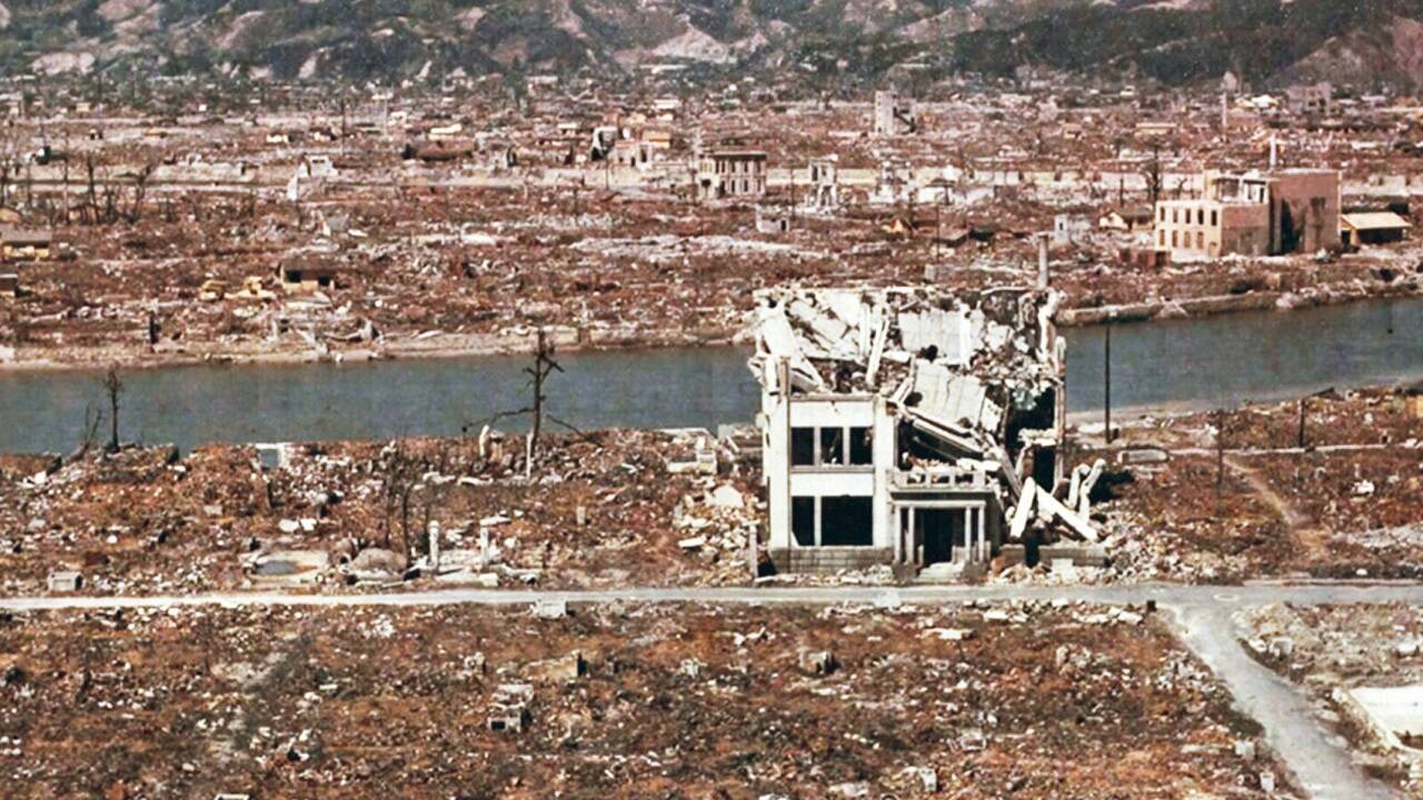 Unsägliches menschliches Leid: Hiroshima nach der Atombombe. 